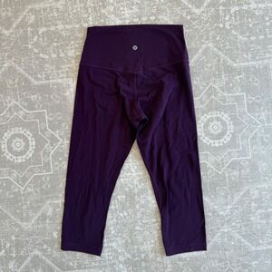 Lululemon Align High-Rise Crop 21" Purple Leggings Womens Size 6 Plum